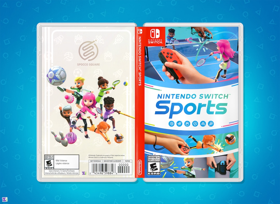 Nintendo Switch Sports Cover Art Replacement Insert / Case US Etsy