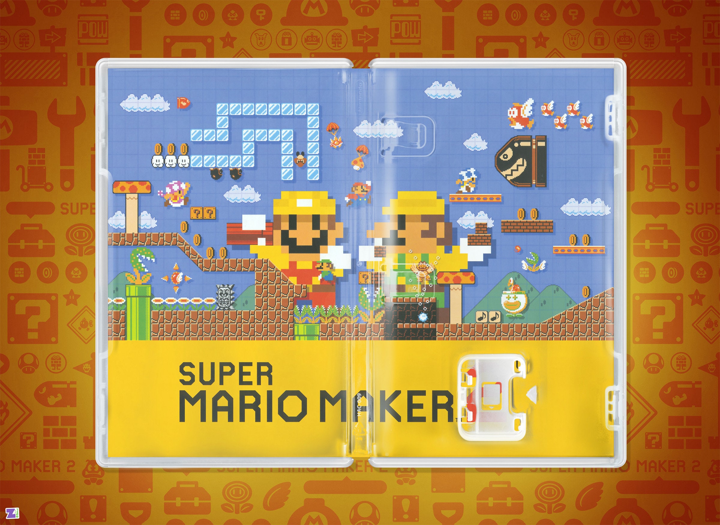 Super Mario Maker 2 Game Case, Quality Replacement Cover Insert
