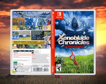 Xenoblade Chronicles Definitive Edition Cover Art: Replacement Insert / Case for Nintendo Switch (UAE)