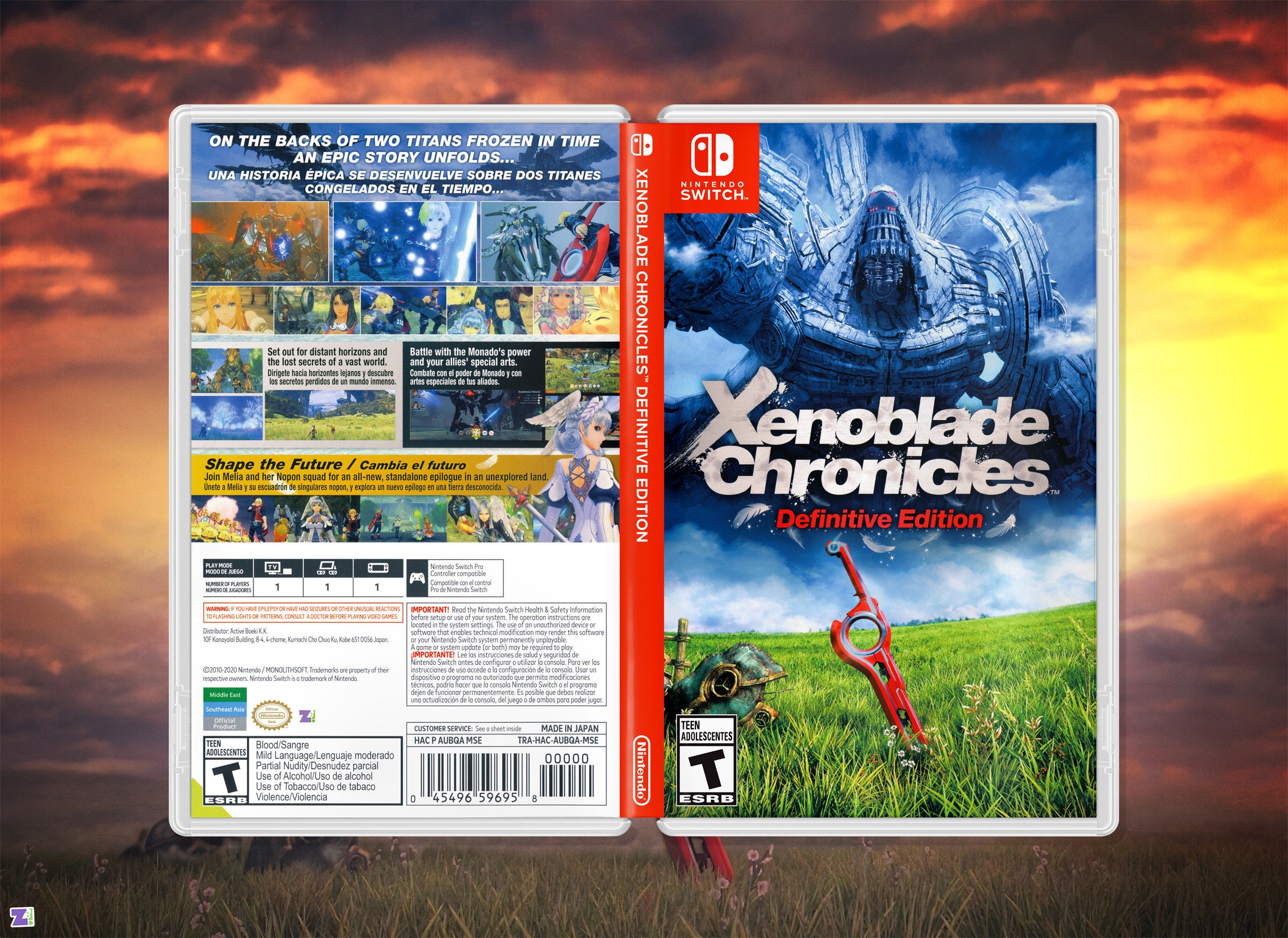 Xenoblade Chronicles Definitive Edition Cover Art: Replacement