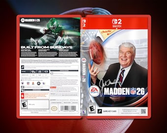 Madden NFL 2026 Classic Edition: Double-sided Insert & Case for Nintendo Switch 2 (US)