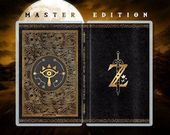 The Legend Of Zelda: Breath Of The Wild - MASTER EDITION - Custom Cover Art Game Insert / Case - Nintendo Switch