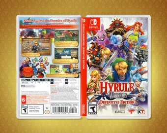 Hyrule Warriors Definitive Edition Cover art: Replacement Insert / Case for Nintendo Switch (US Retail)