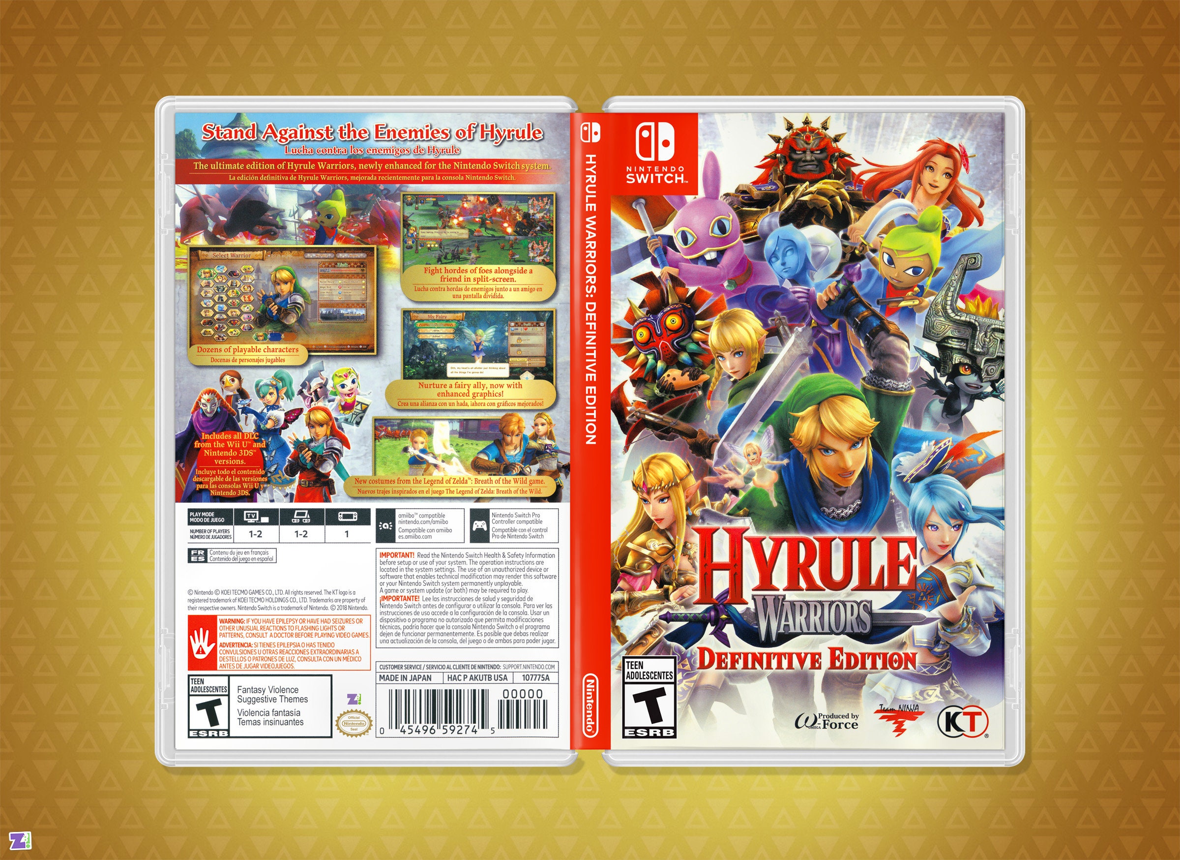 Hyrule Warriors Definitive Edition Cover Art: Replacement Insert