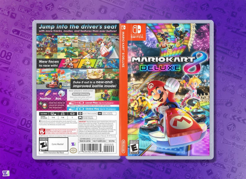 Mario Kart 8 Deluxe Replacement Cover & Case: Double-Sided | Etsy