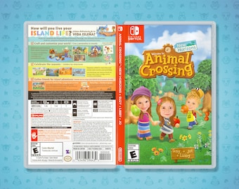 Animal Crossing New Horizons Personalized Cover Art: Double-Sided Insert for Nintendo Switch