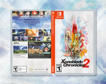 Xenoblade Chronicles 2: Custom Cover Art & Game Case (Based on Special Edition)