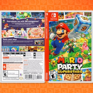 Mario Party Superstars Cover Art: ErsatzEinsatz & Hülle für Nintendo Switch