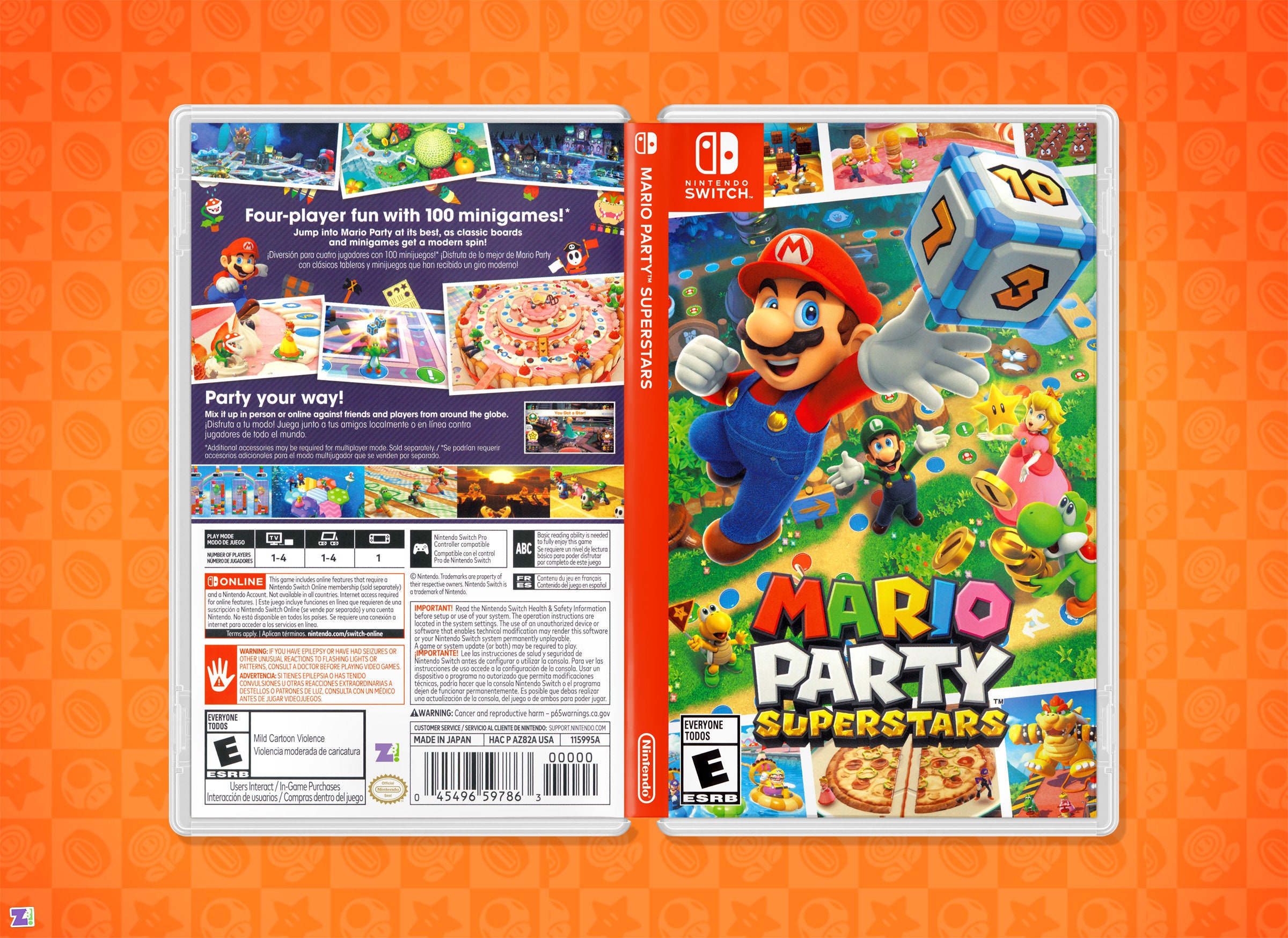 Buy Mario Party Superstars Cover Art: Replacement Insert & Case