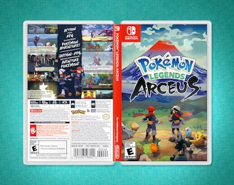 Pokémon Legends Arceus Cover Art: Replacement Insert & Case for Nintendo Switch