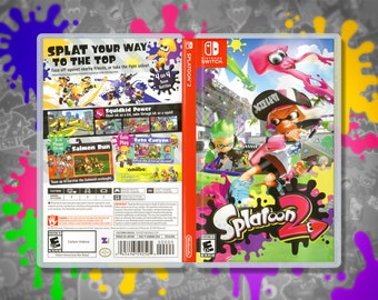 Splatoon 2 Replacement Case: Double-Sided / Reversible Insert for Nintendo Switch