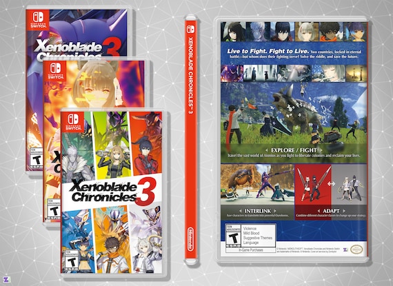 Xenoblade Chronicles 2 Cover Art: Replacement Insert & Case -  Israel