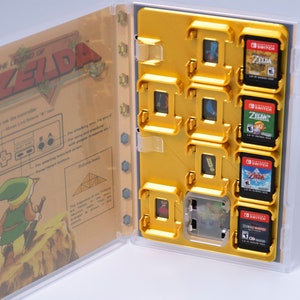 Estuche para tarjetas de juego 10 en 1 The Legend of Zelda: soporte para cartuchos y organizador para tu colección de Nintendo Switch