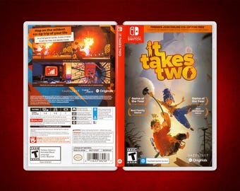 IT Takes Two: Cover Art Replacement Insert / Case for Nintendo Switch (US Retail)