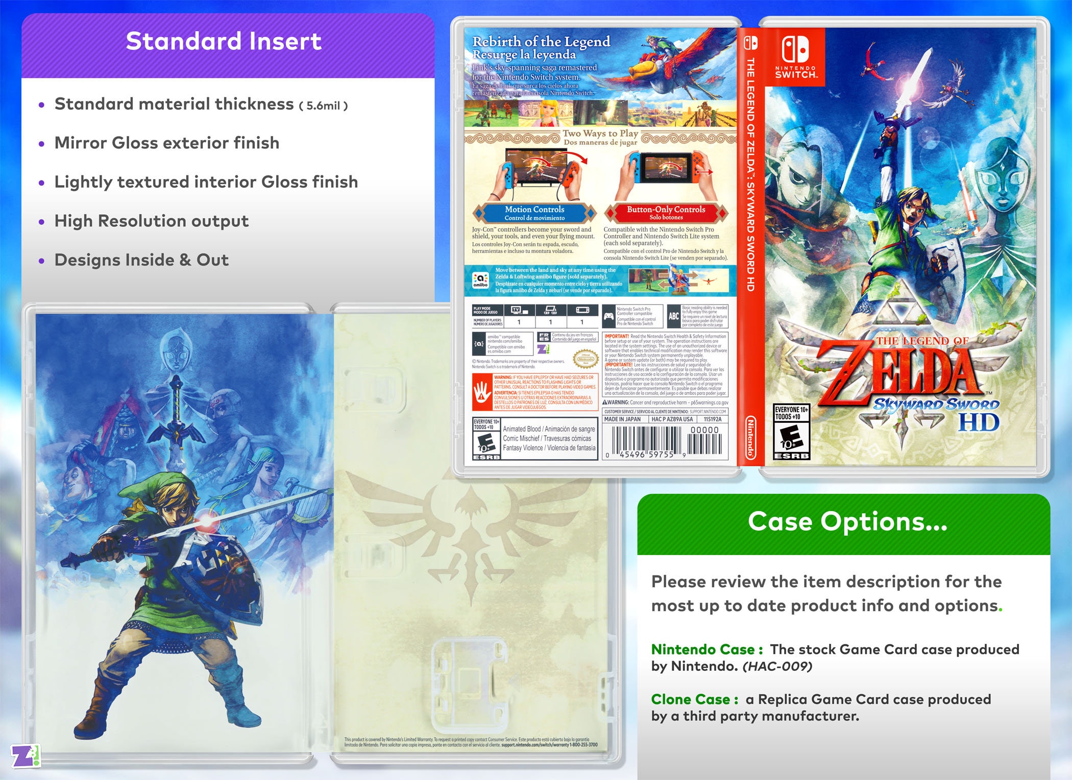 Jogo para Nintendo Switch Legend Of Zelda: Skyward Sword HD- Nintendo -  Info Store - Prod