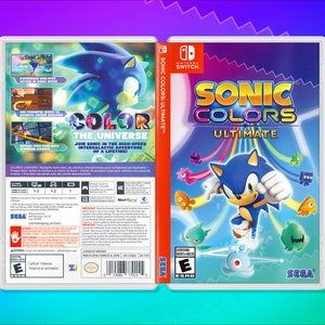 Sonic Colors Ultimate Cover Art: Replacement Insert / Case for