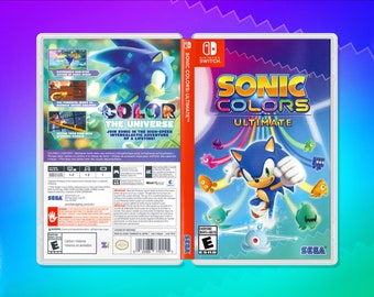 Sonic Colors Ultimate Cover Art: Replacement Insert / Case for Nintendo Switch (US Retail)