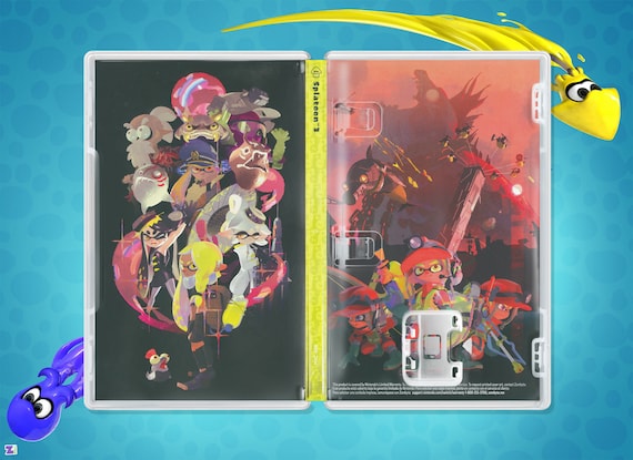 Splatoon 3 Reversible Cover Art: Insert / Case for Nintendo Switch