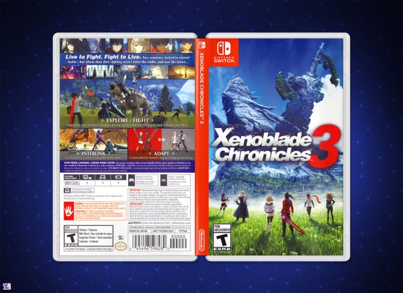 Xenoblade Chronicles 3 Cover Art: Insert / Case for Nintendo Switch US  Retail - Etsy Israel