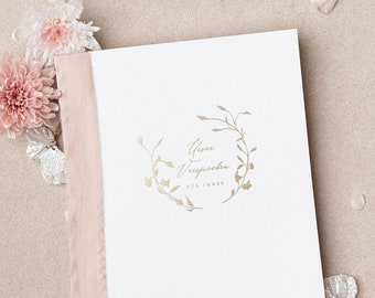 Wedding vows with gold embossing - wedding vow book DIN A5 wedding