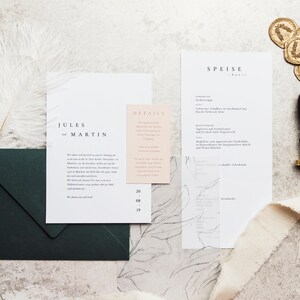 Hochzeitseinladung Botanical Set