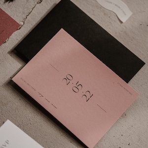Save The Date Karte Flourish – Hochzeit Papeterie