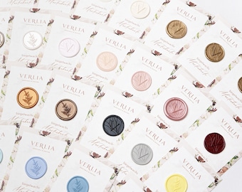 Sealing wax color sample sample cards