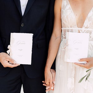 Vœux de mariage papier fait main livre de vœux de mariage personnalisé DIN A5 mariage image 9
