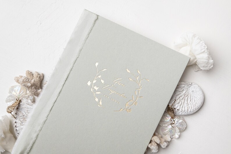 Wedding vows with gold embossing wedding vow book DIN A5 wedding image 7