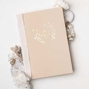 Wedding vows with gold embossing wedding vow book DIN A5 wedding Biscuit