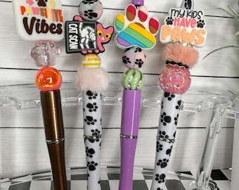 Pets and Paws Beaded Pens