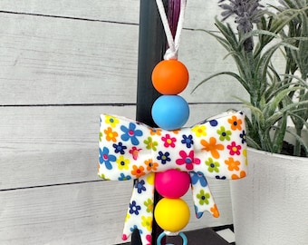 Large Floral Bow Freshie Hanger
