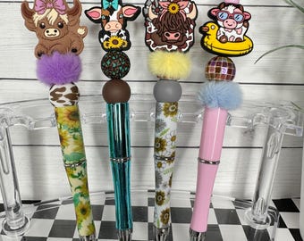 Cow Beaded Pens