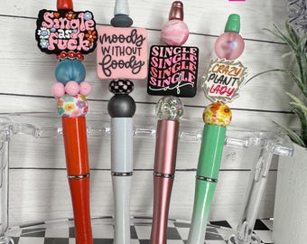 Random Sarcasm Beaded Pens