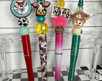 Adorable Cow Beaded Pens