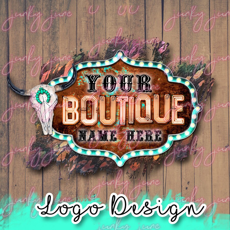 Western logo boutique logo boutique branding facebook Etsy