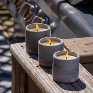 Citronella Candle | Citronella | Concrete Candle | Reusable Jar | Cement Candle | Soy Candle | Handmade Concrete