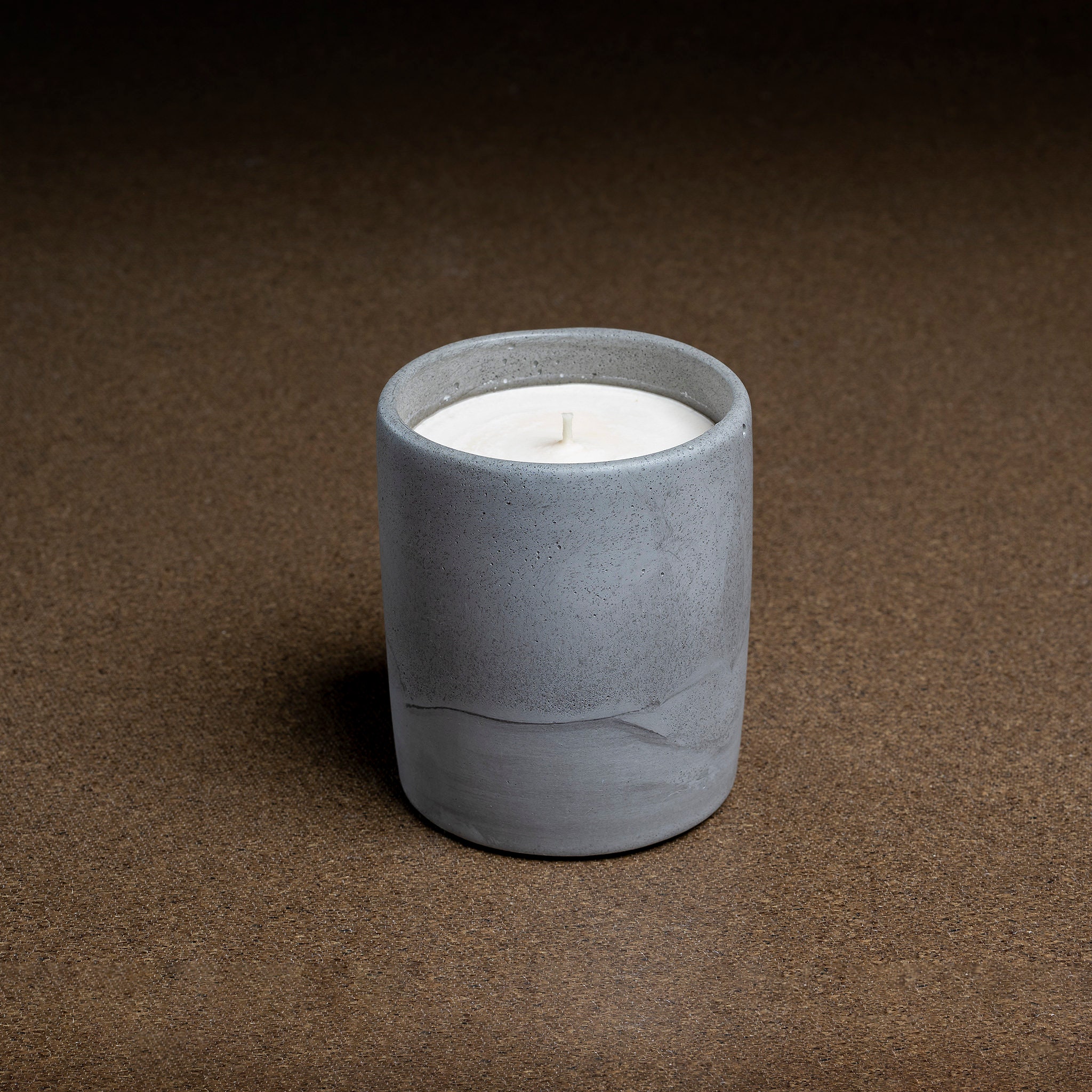Medium Concrete Jar Candle Reusable Candle Handmade Etsy