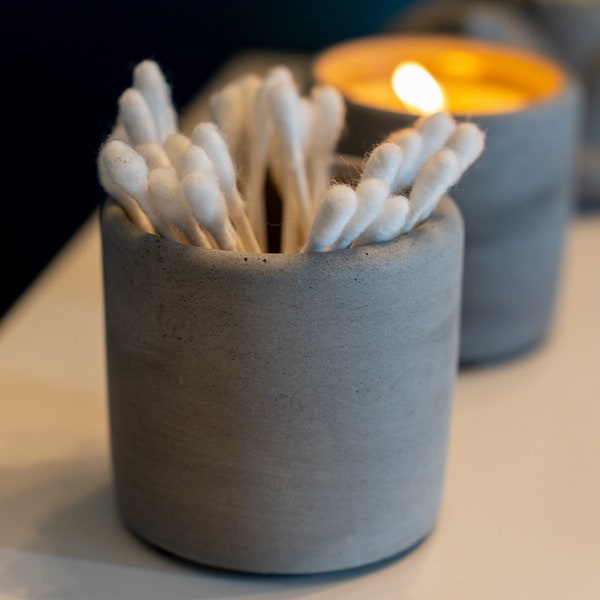 Small Concrete Pot | Handmade Concrete | Concrete Décor | Home Again Studios