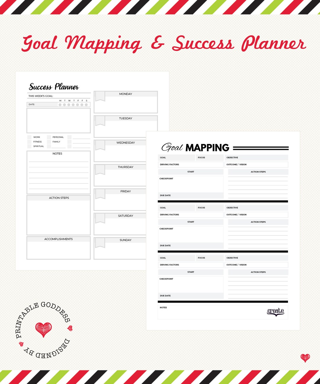 Our Printable Goal Planner Make It Easy to Smash Those Goals! Get Your ...
