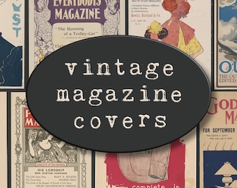 Vintage Magazine Covers Ephemera Printables
