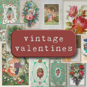 Vintage Valentines Printable Ephemera