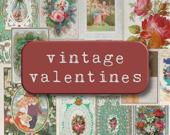 Vintage Valentines Printable Ephemera