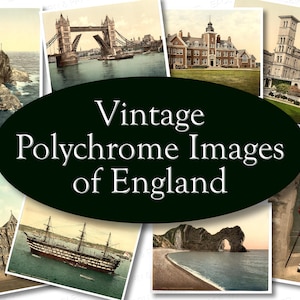 Vintage Polychrome Images of England