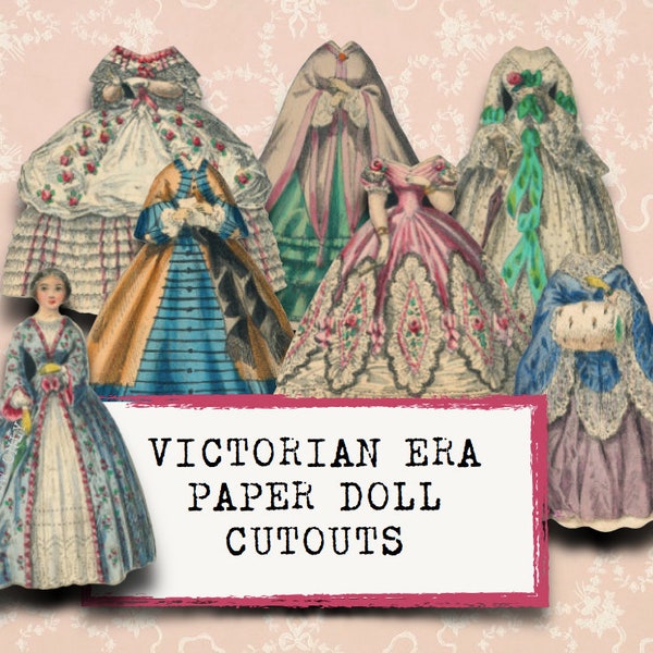 Victorian Paper Doll Fussy Cuts