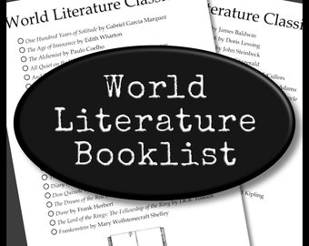 World Literary Classics Book List, Reading Bucket List