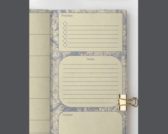 Art Nouveau Traveler&#39;s Notebook Planner Pages, TN Papers, Midori Pages