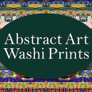 Tiras de washi para impressão de arte abstrata, washi colorido, adesivos para impressão