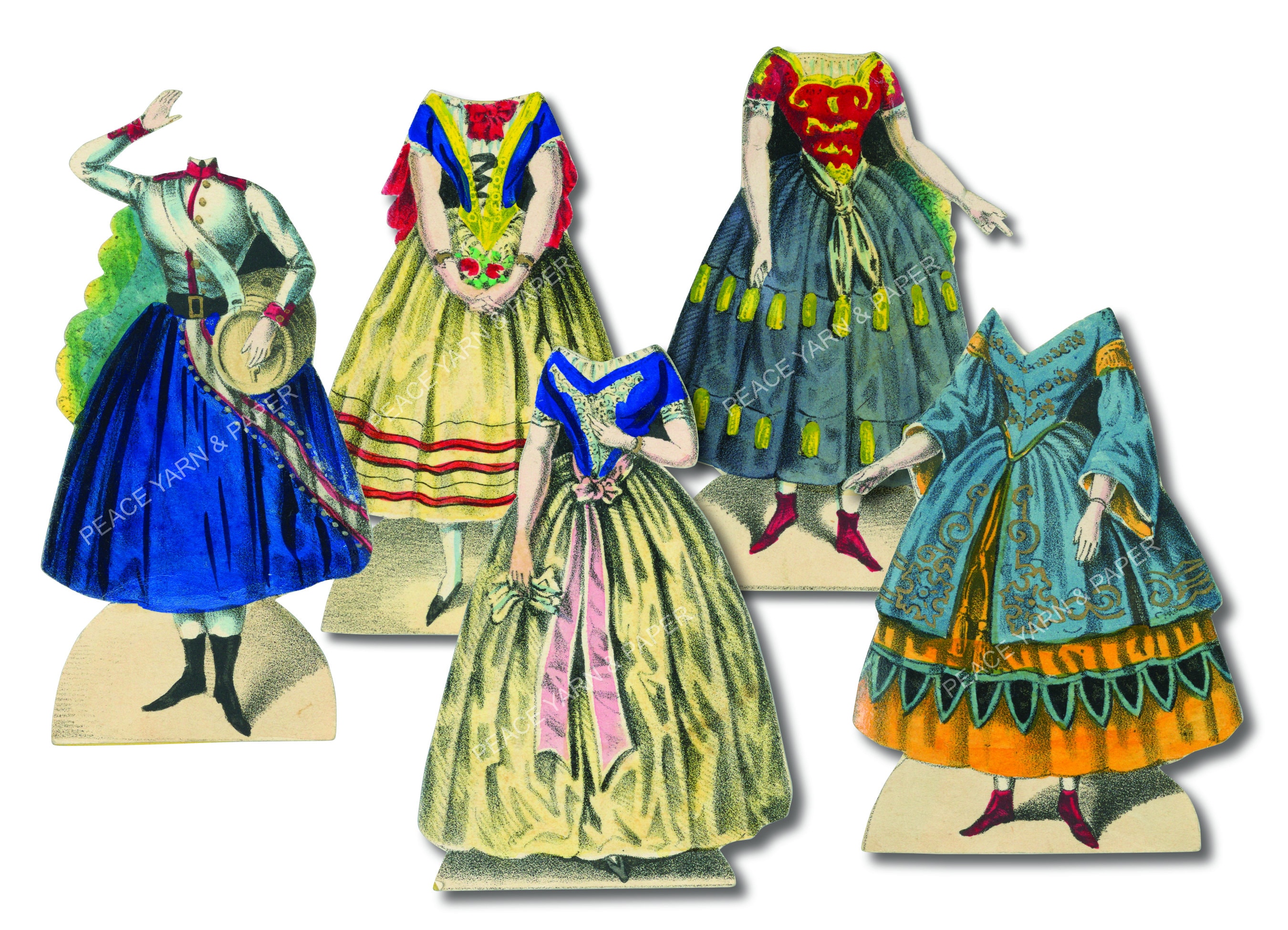 Jenny Lind Vintage Paper Doll Printables Etsy