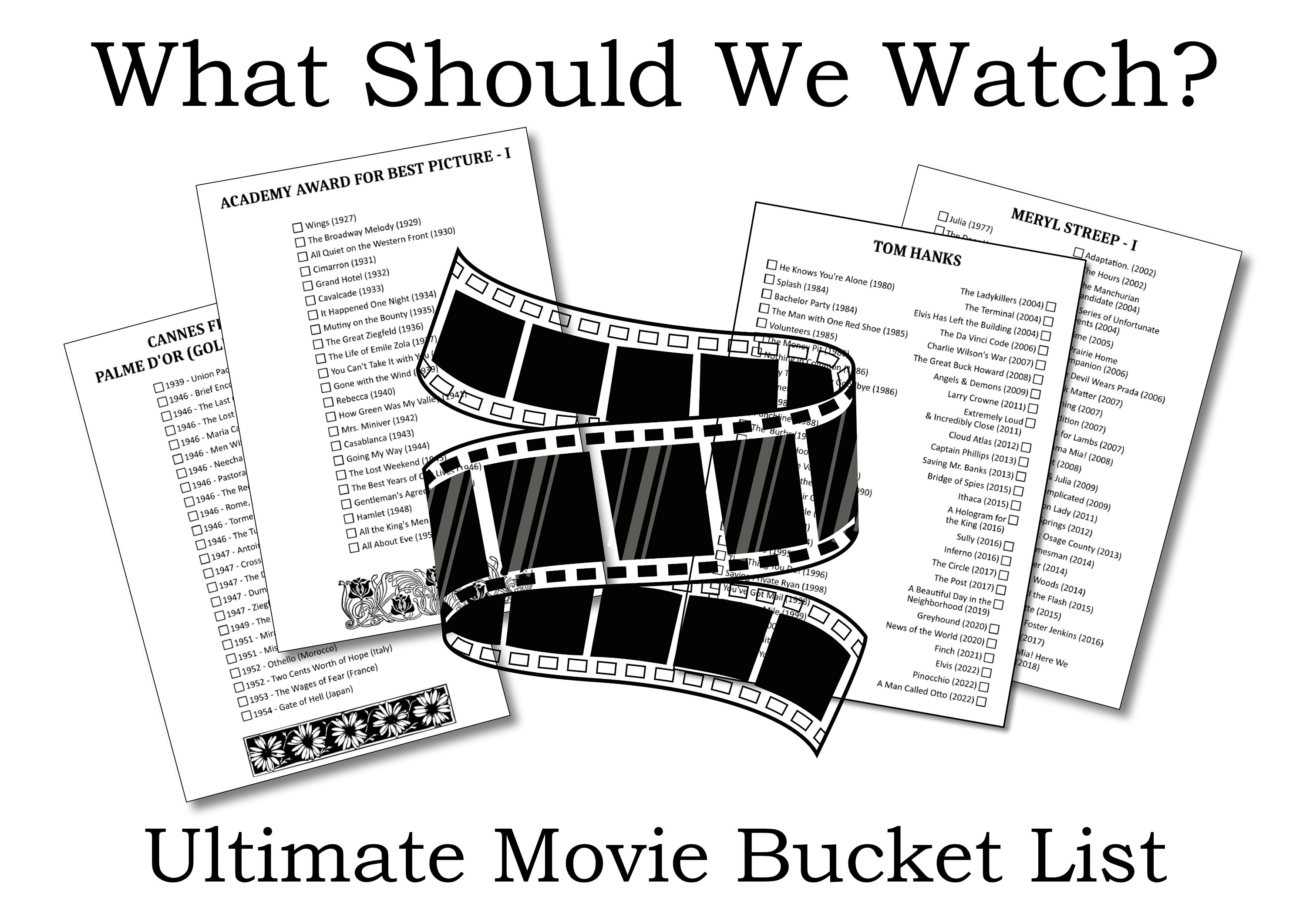 Ultimate Movie Bucket List Etsy